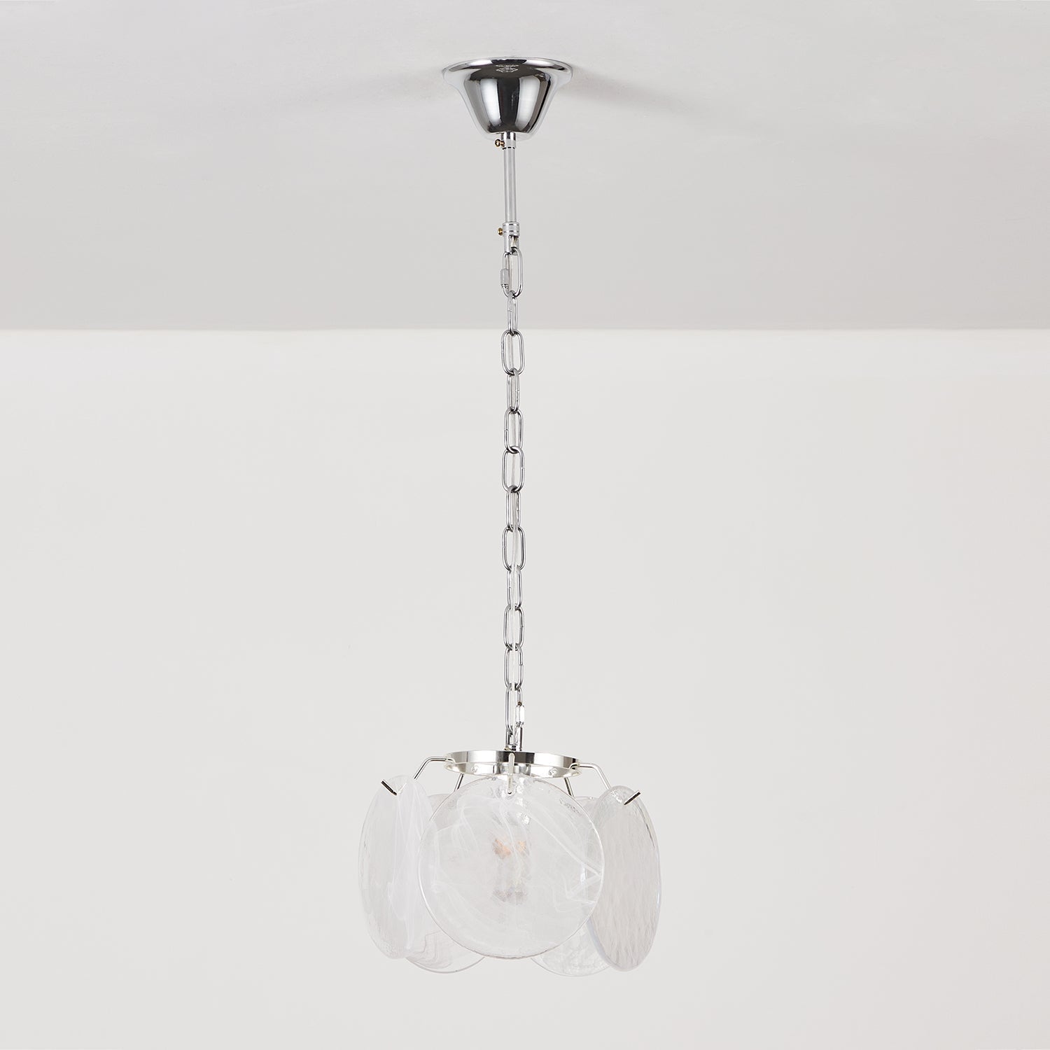 Caelina Pendant Lamp Swirling Glass Discs - Neutral Decor