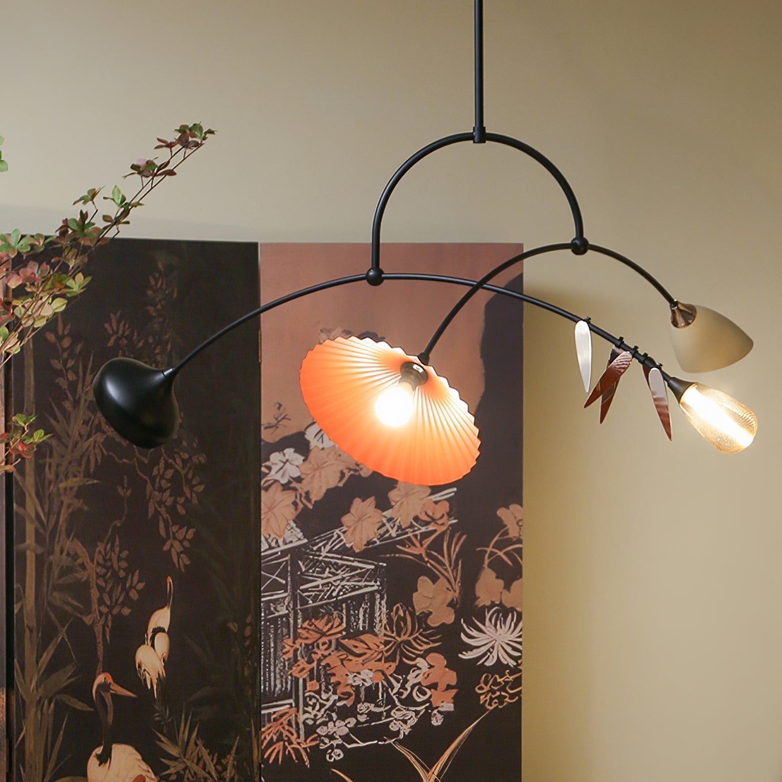FloraCurv Glass Artisan Pendant Light