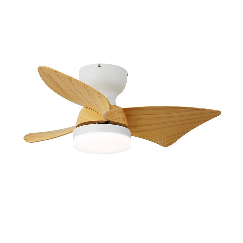 Mirella Silver Wood Ceiling Fan Light