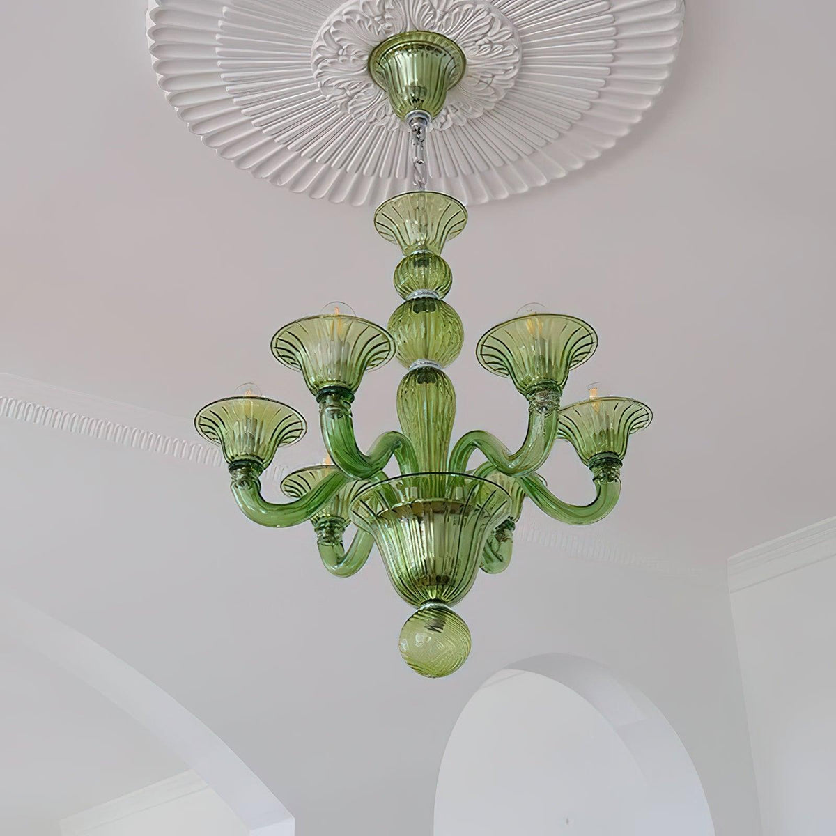 Vase Chandelier Murano Glass Exotic
