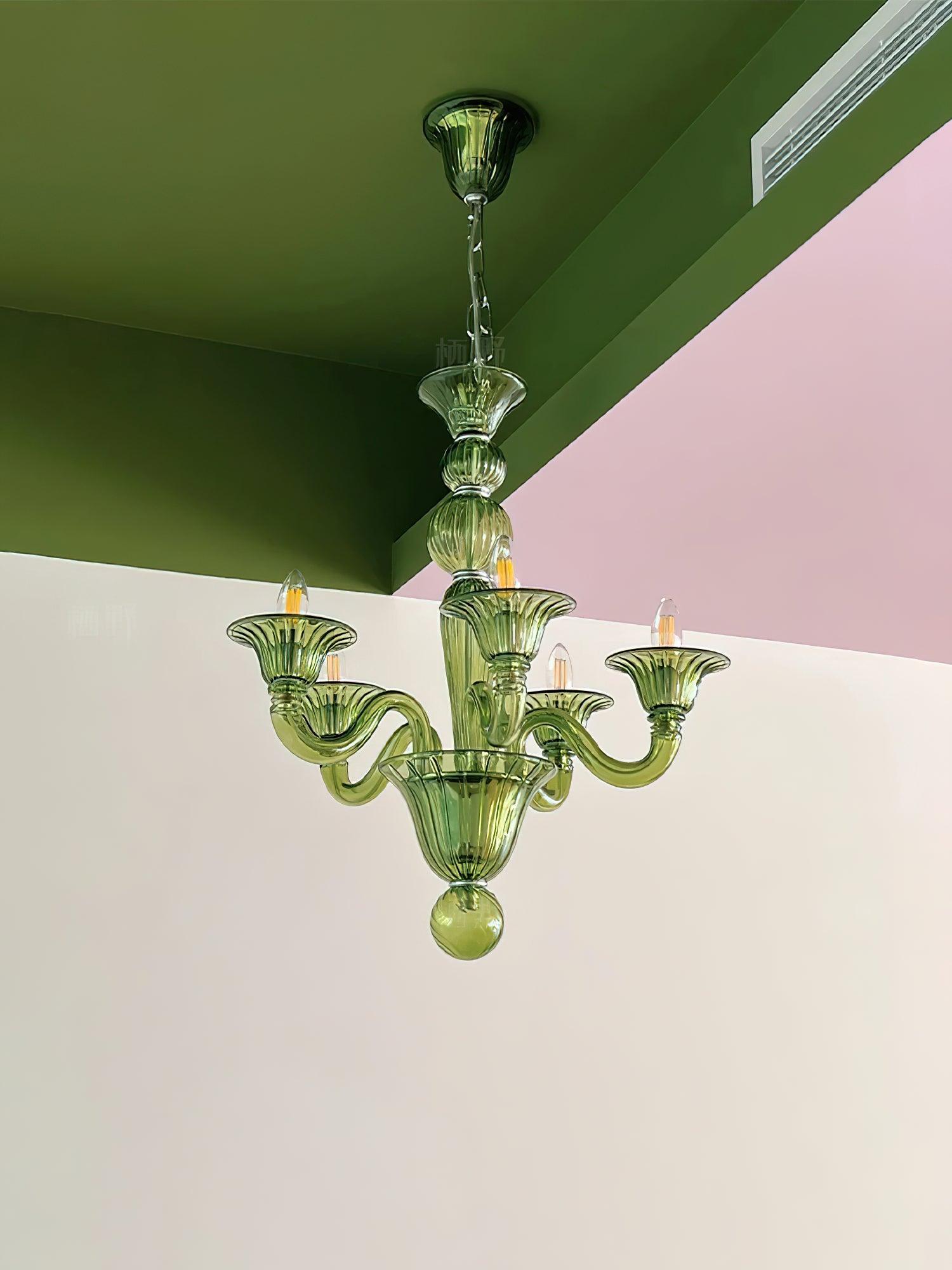 Vase Chandelier Murano Glass Exotic