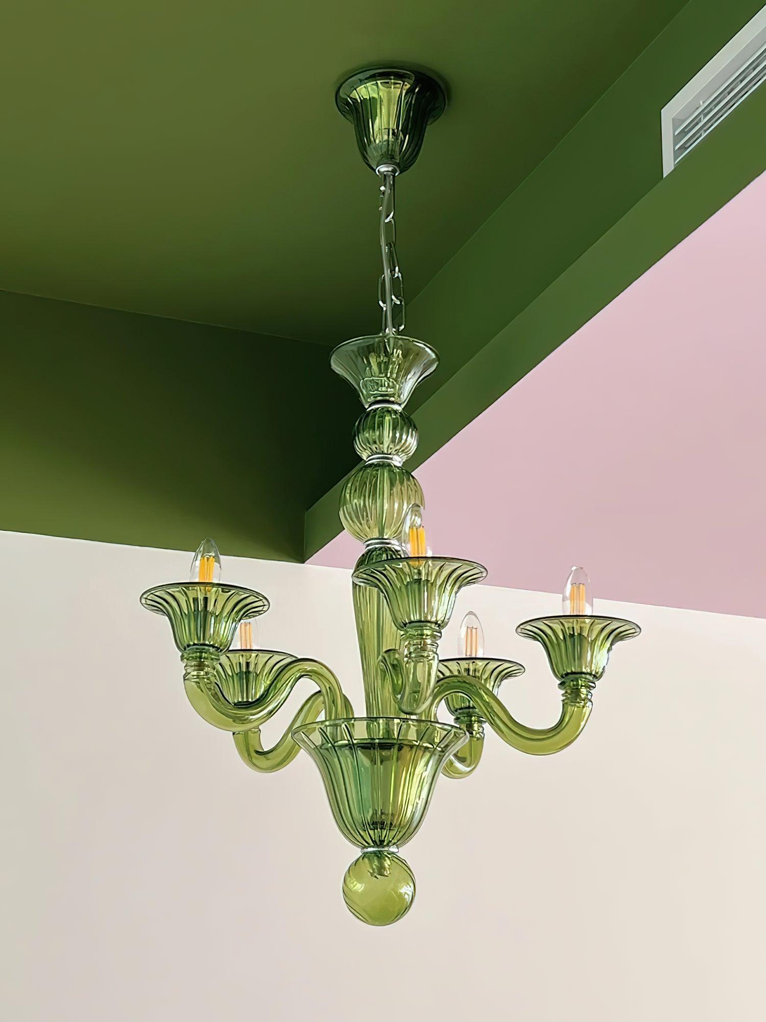 Vase Chandelier Murano Glass Exotic