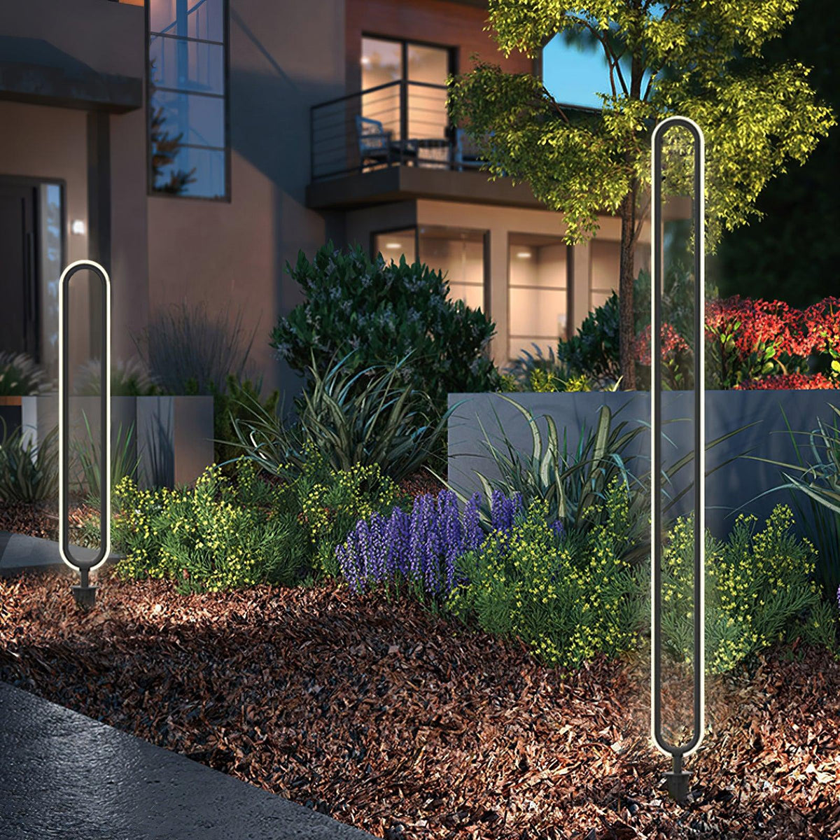 Ovalor Black Garden Outdoor Light