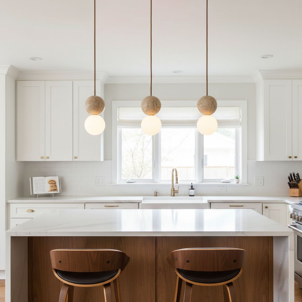 Beauview Travertine Pendant Light