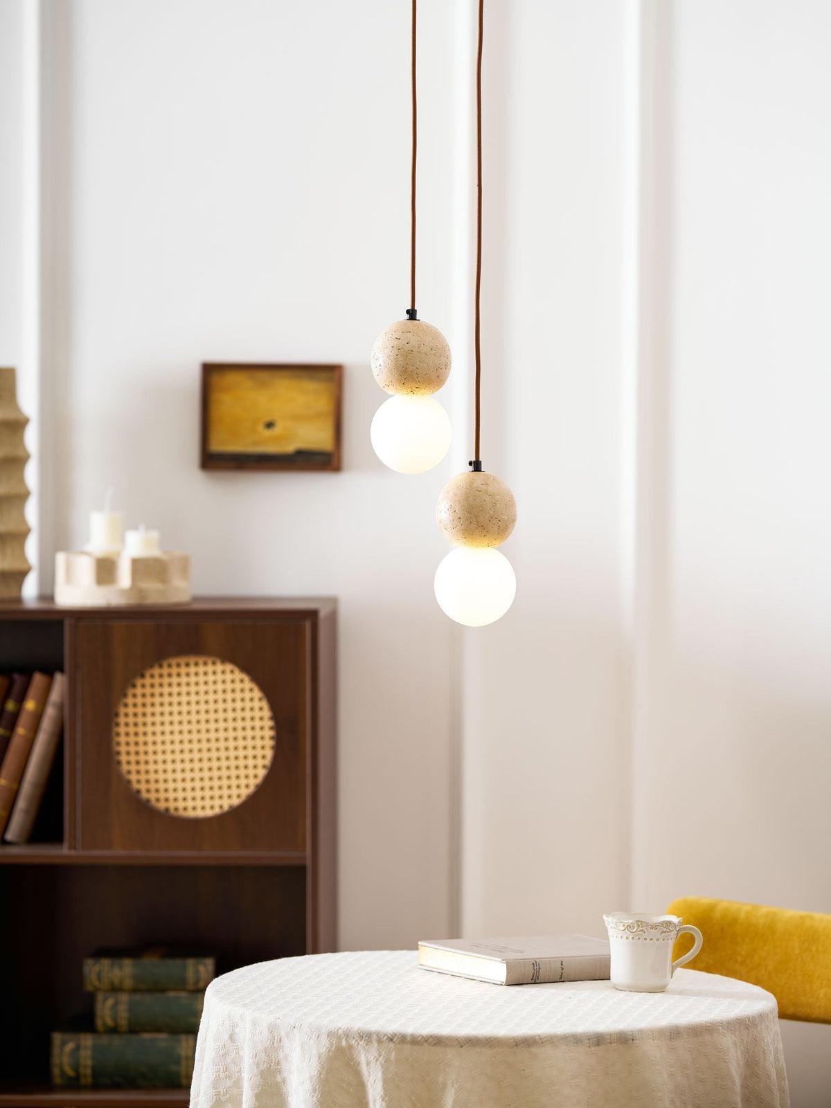 Beauview Travertine Pendant Light