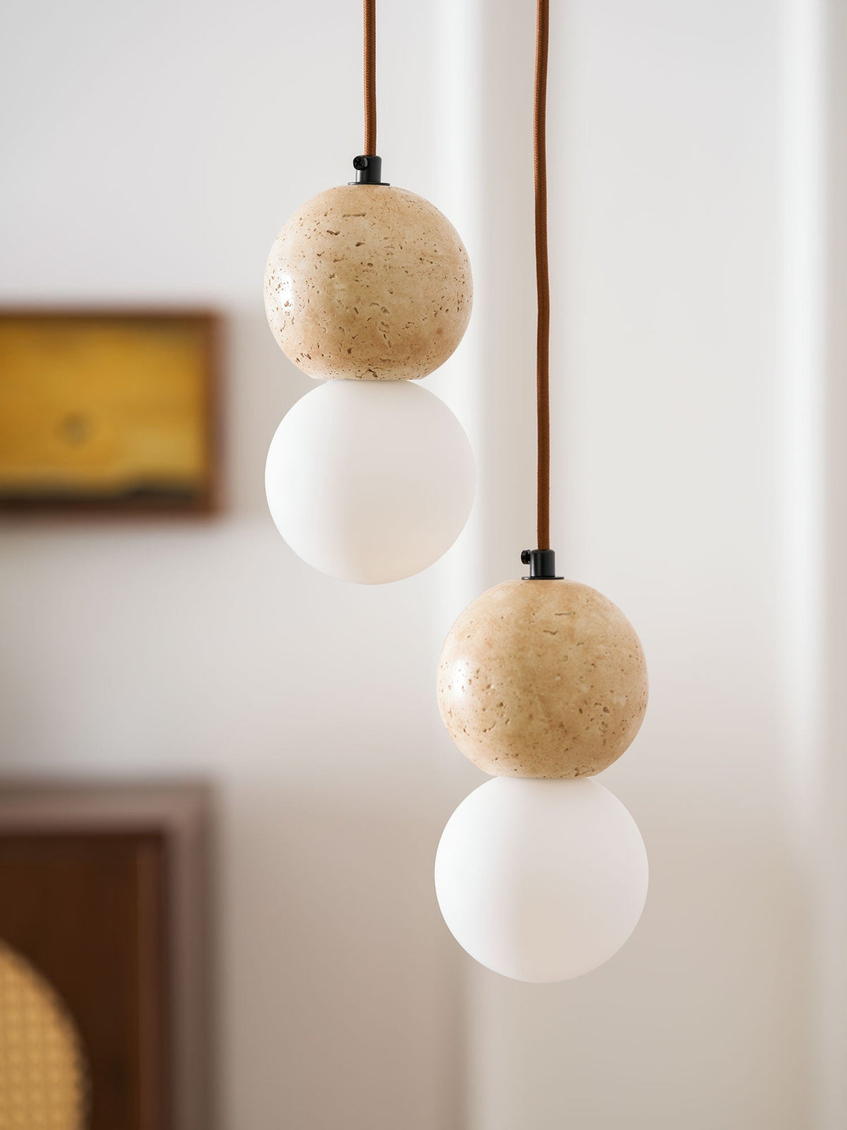 Beauview Travertine Pendant Light
