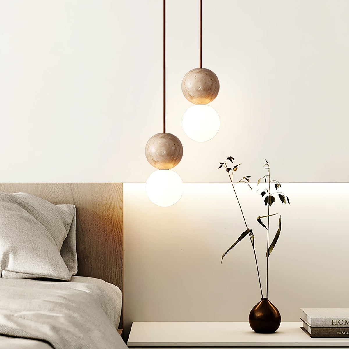 Beauview Travertine Pendant Light