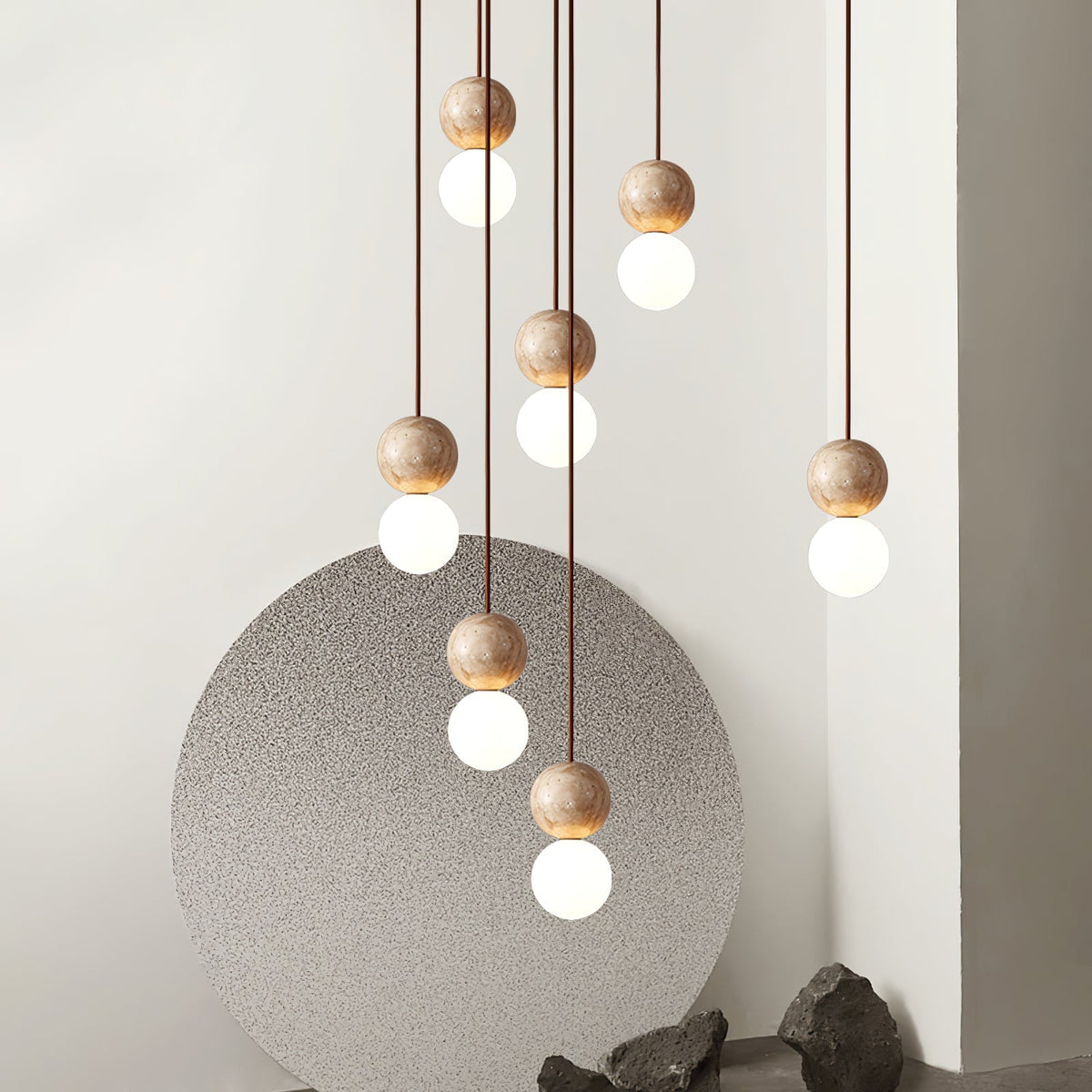 Beauview Travertine Pendant Light