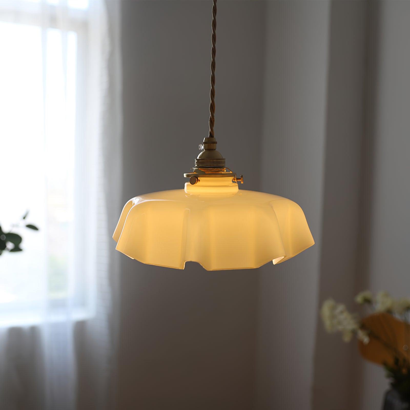 Lustra Pendant Light French Flower for Dining Room - Neutral Decor