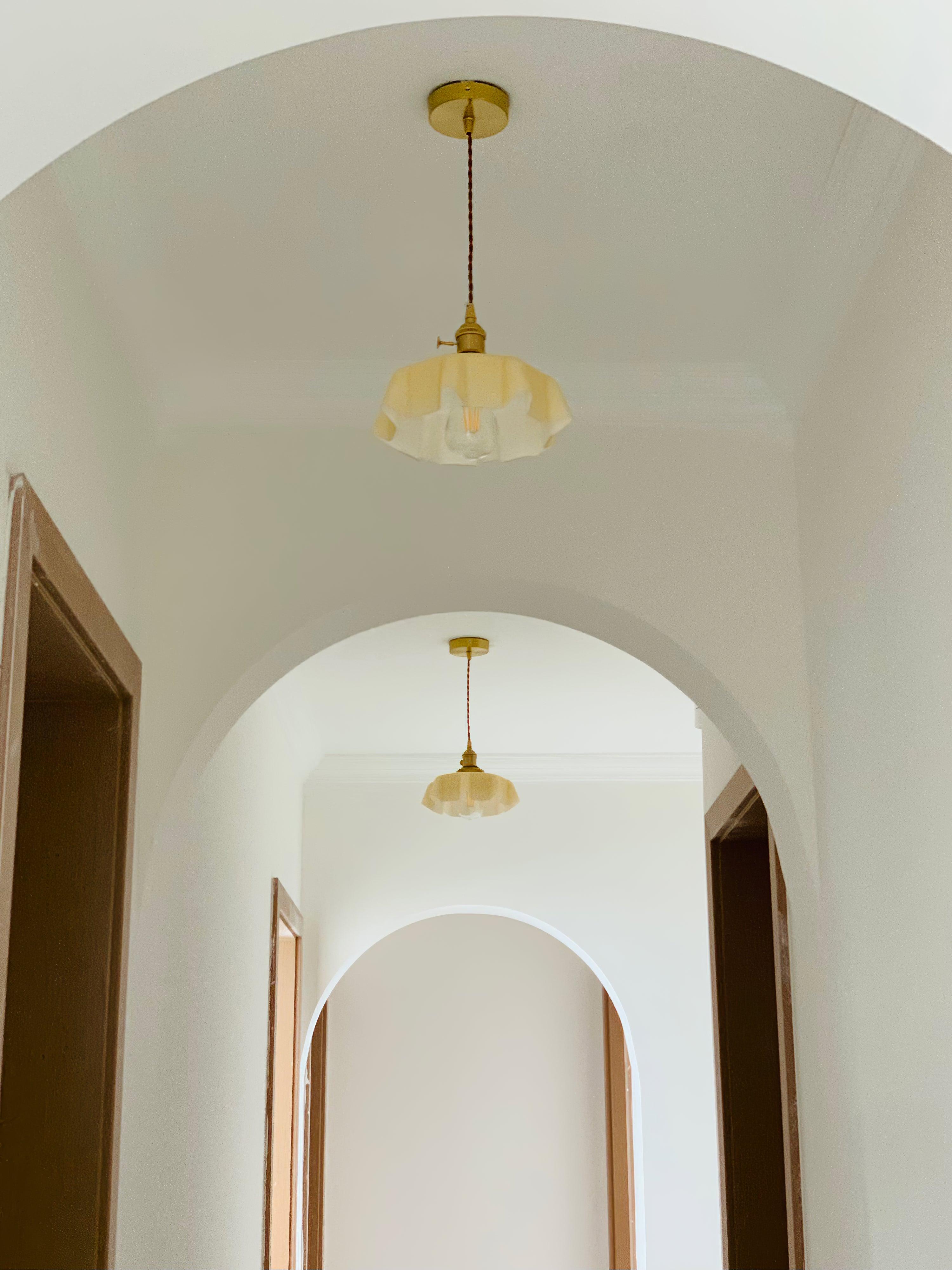 Lustra Pendant Light French Flower for Dining Room - Neutral Decor