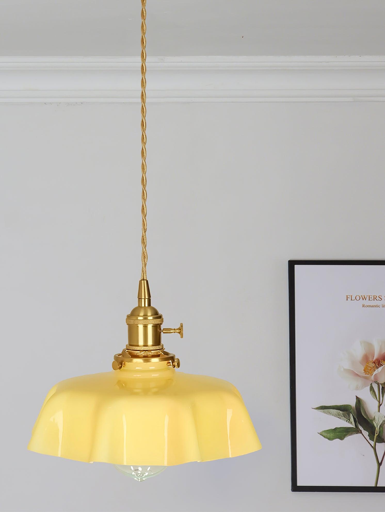 Lustra Pendant Light French Flower for Dining Room - Neutral Decor