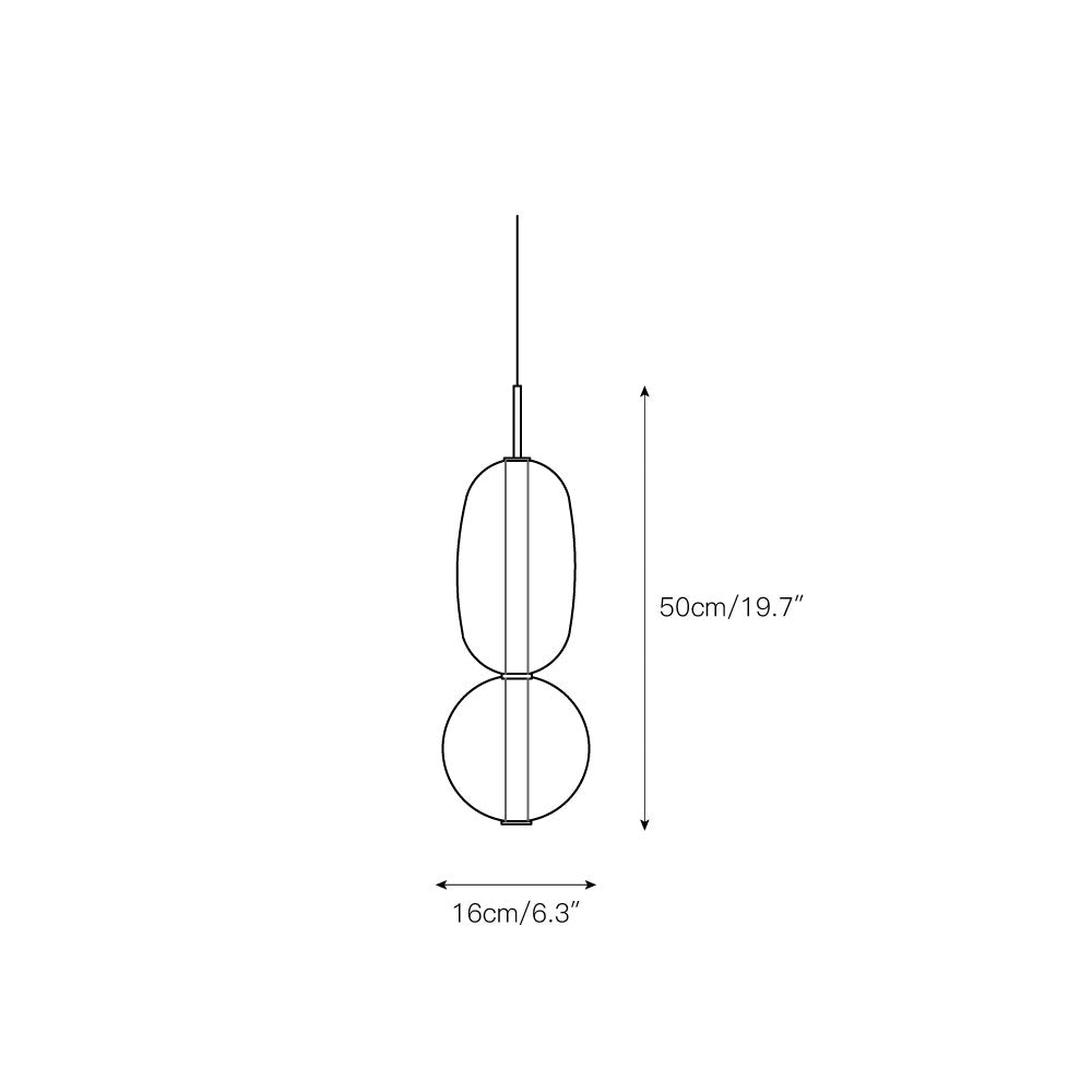 Zodore Premium Art Stained Glass Pendant Lamp
