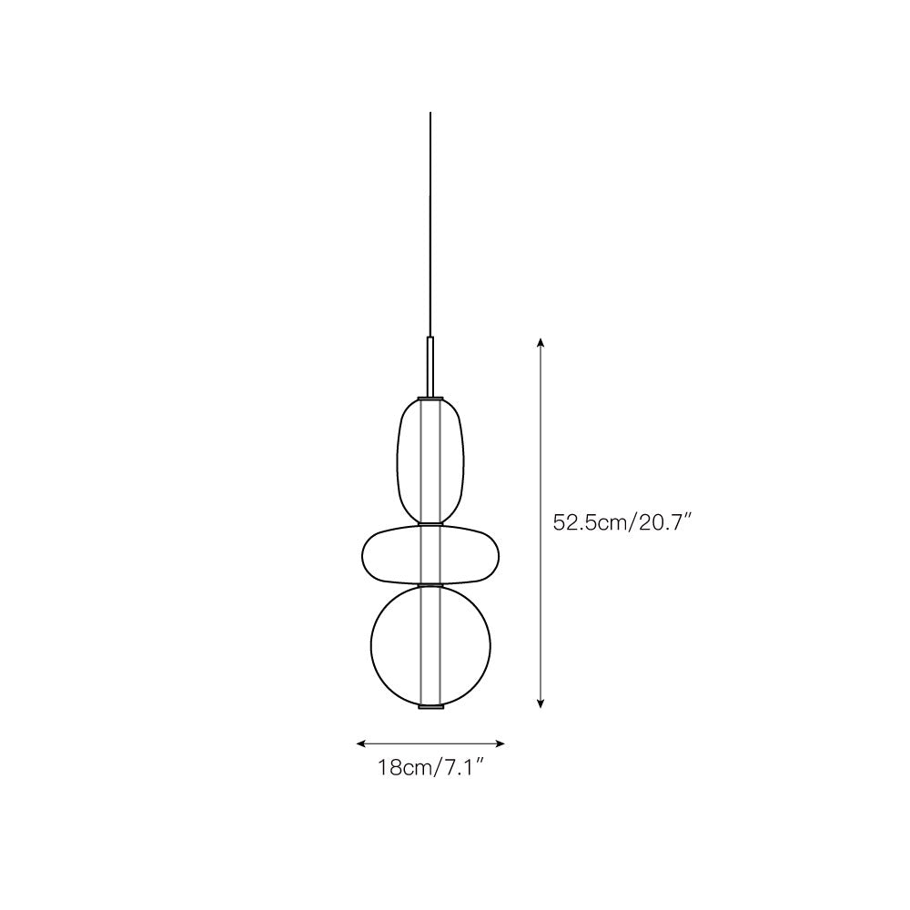 Zodore Premium Art Stained Glass Pendant Lamp
