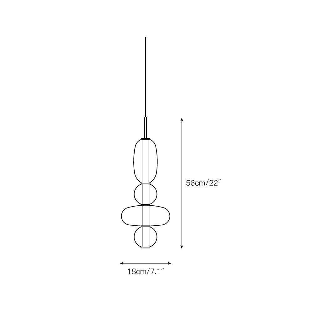 Zodore Premium Art Stained Glass Pendant Lamp