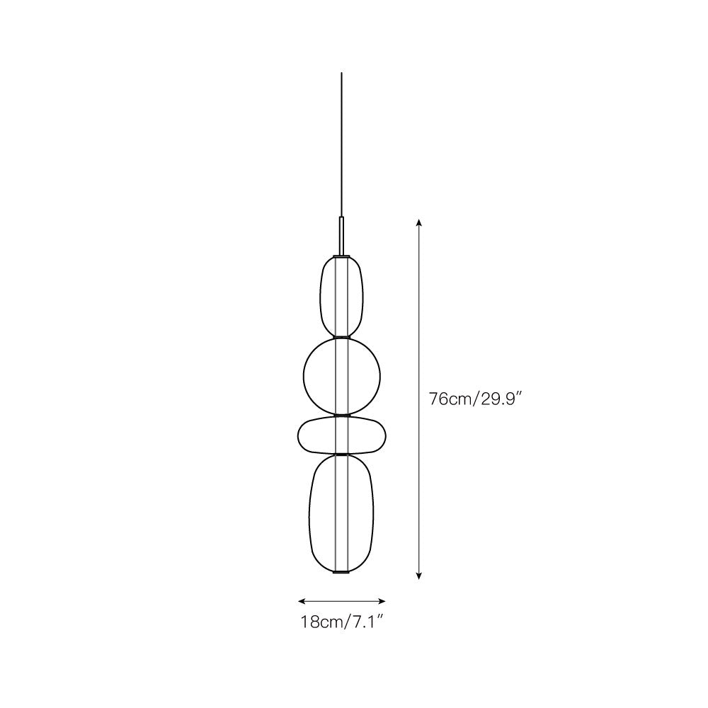 Zodore Premium Art Stained Glass Pendant Lamp - Neutral Decor