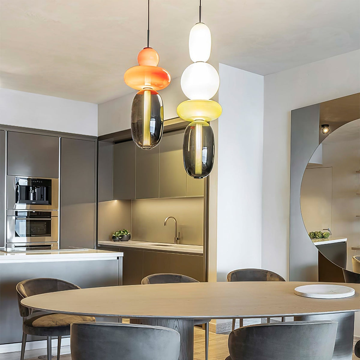 Daelen Glass Acrylic Artistic Pendant Light