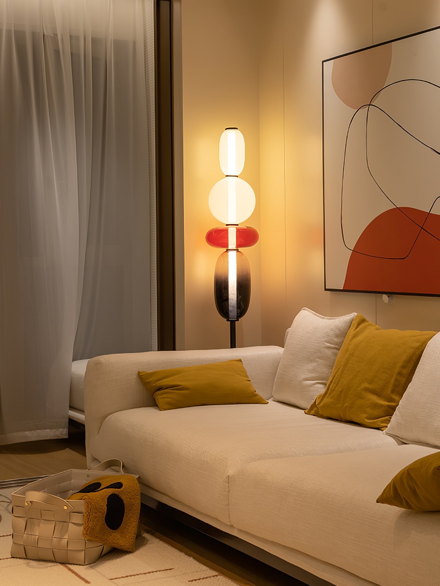 Willowshire Glass Floor Lamp
