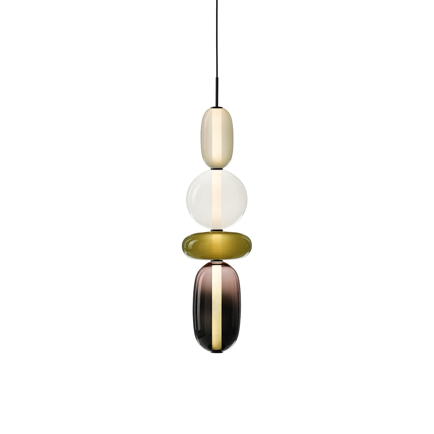Zodore Premium Art Stained Glass Pendant Lamp - Neutral Decor