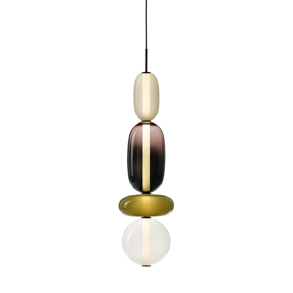 Zodore Premium Art Stained Glass Pendant Lamp