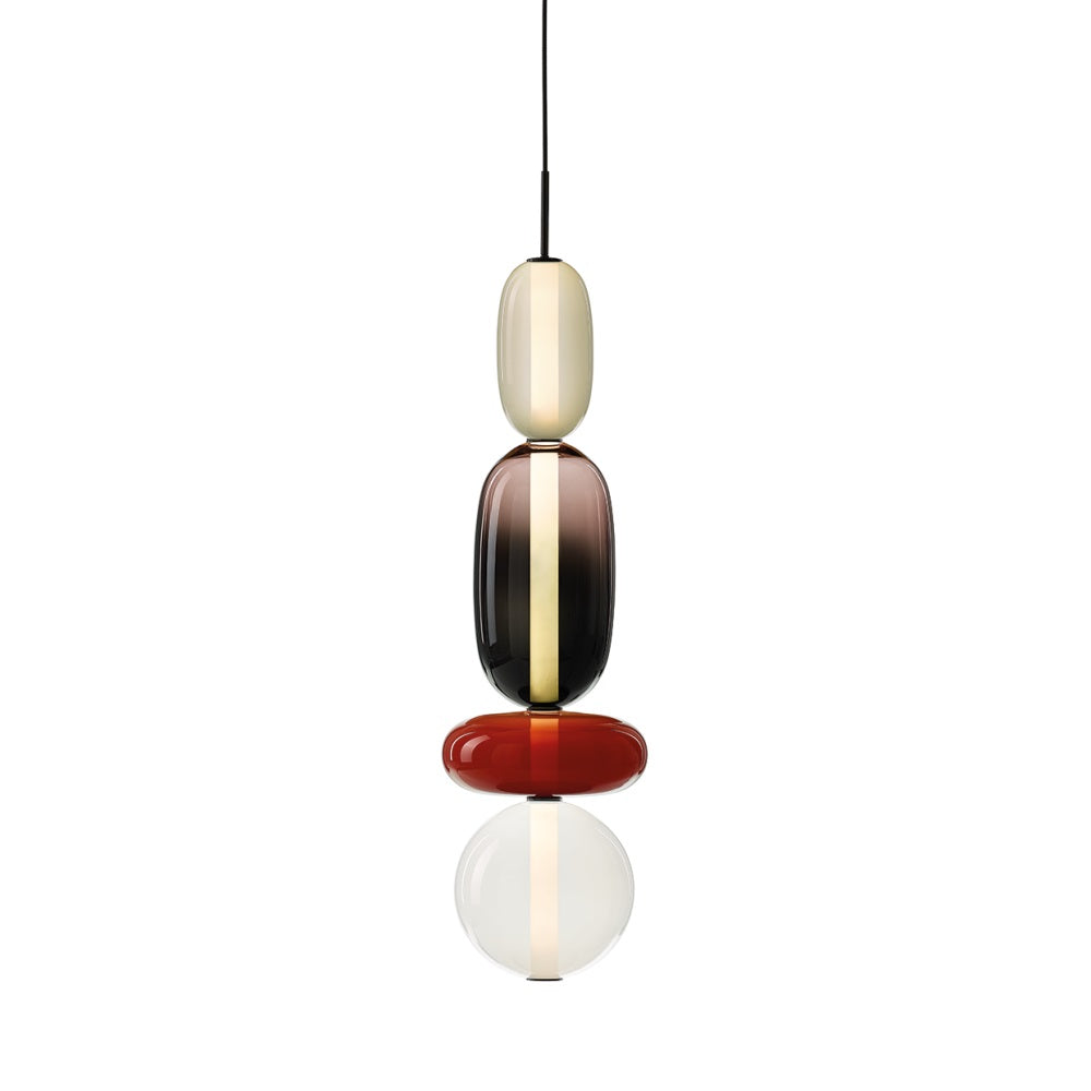 Zodore Premium Art Stained Glass Pendant Lamp