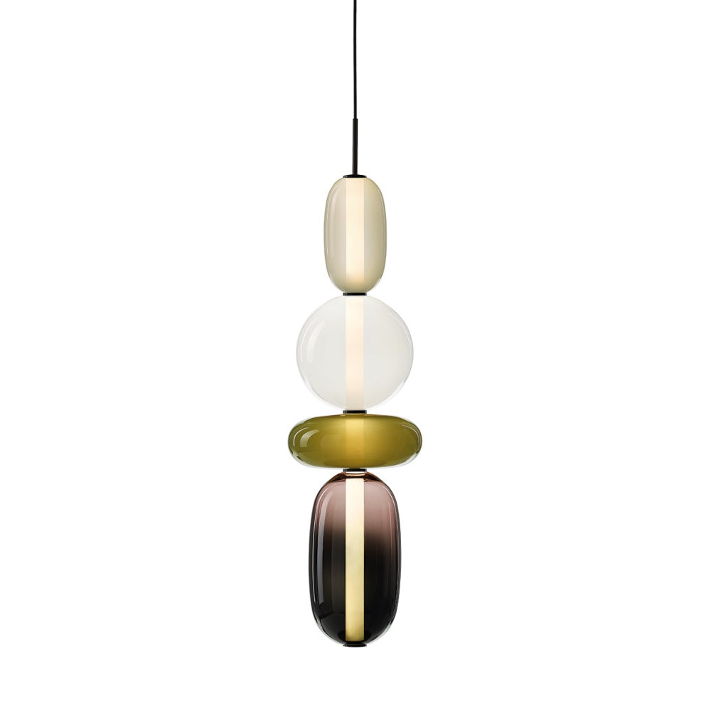 Zodore Premium Art Stained Glass Pendant Lamp