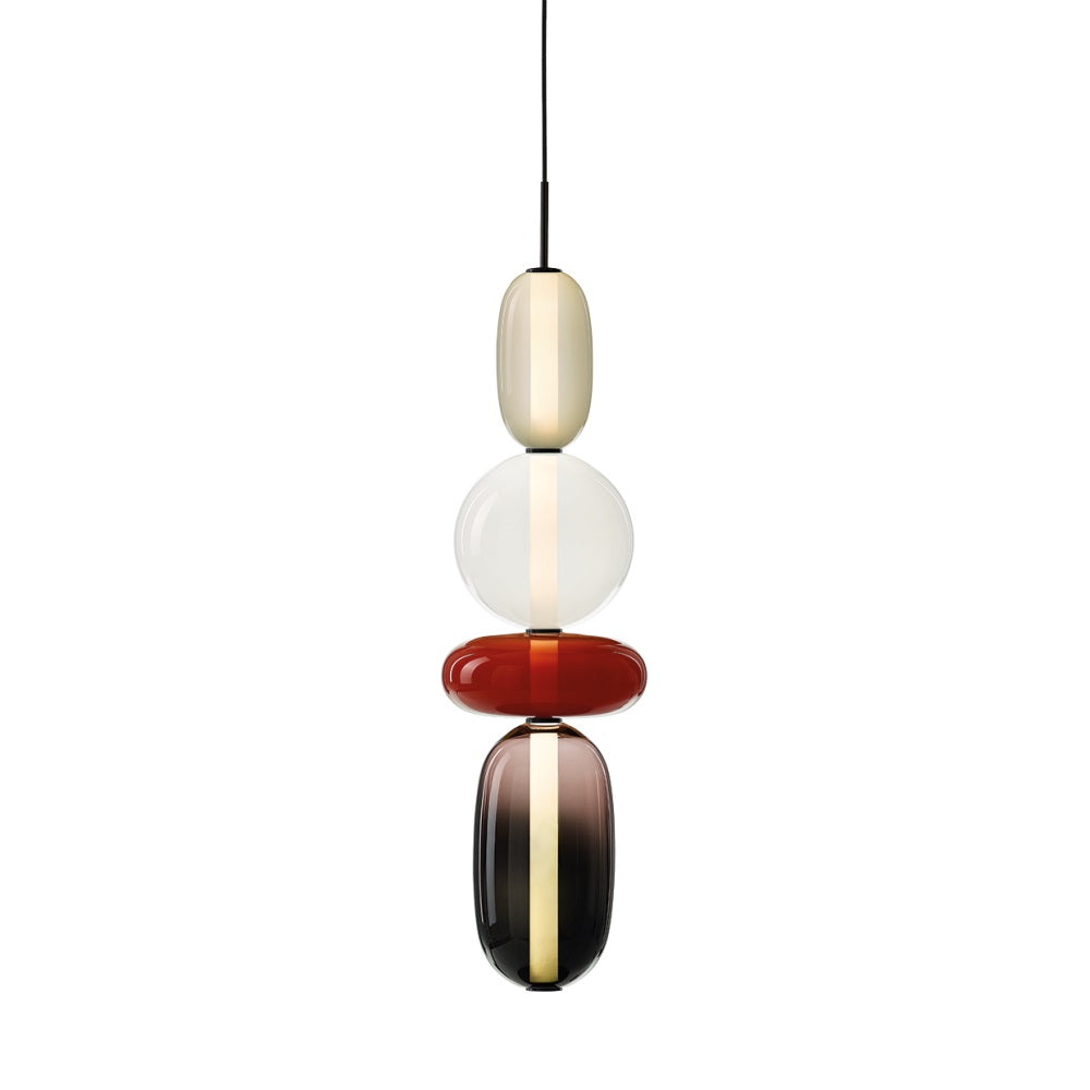 Zodore Premium Art Stained Glass Pendant Lamp - Neutral Decor