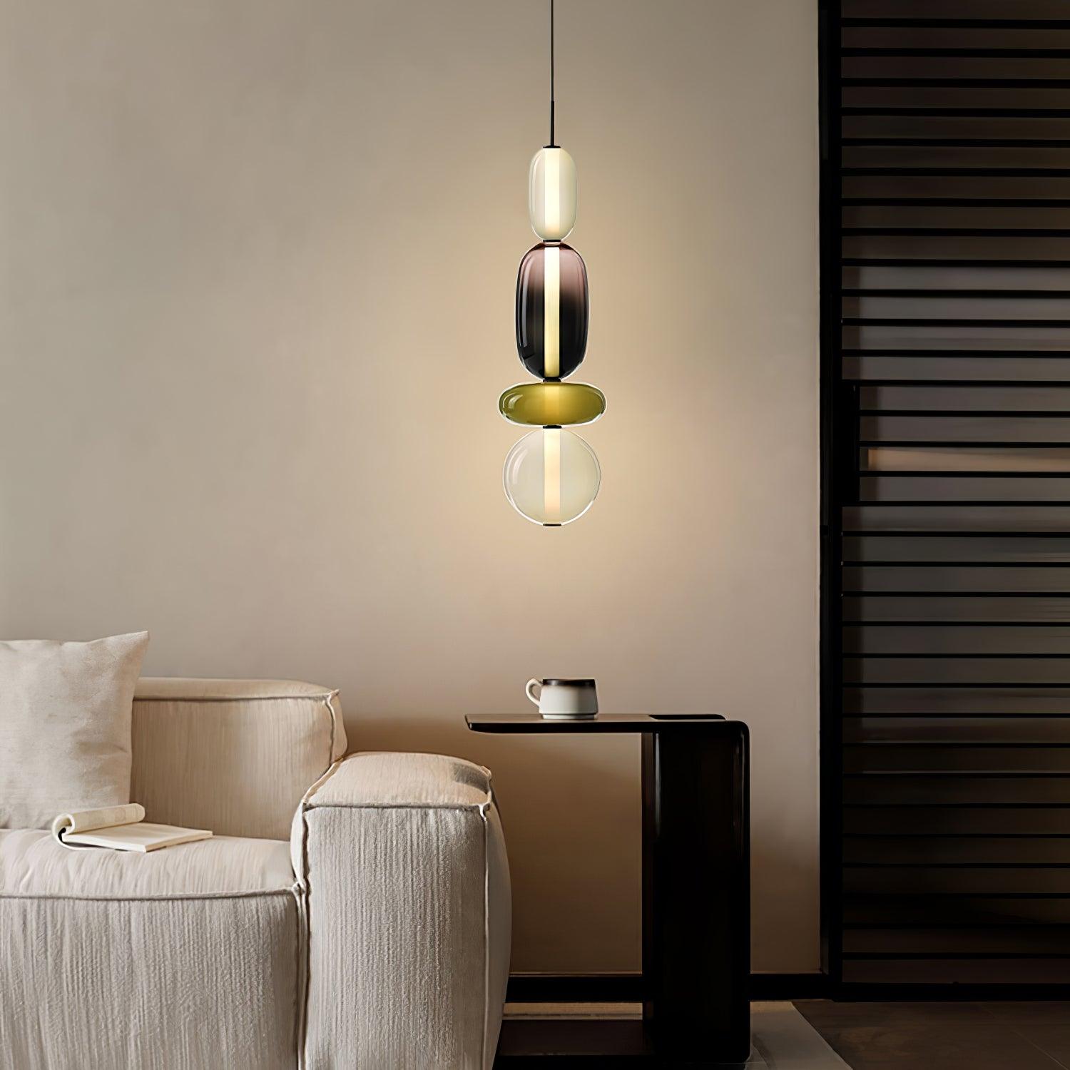 Zodore Premium Art Stained Glass Pendant Lamp