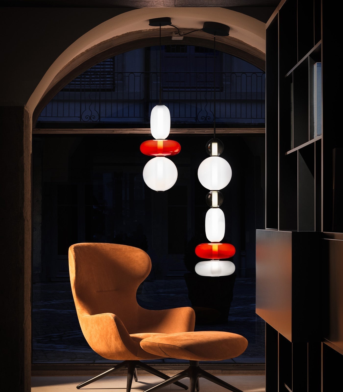 Zodore Premium Art Stained Glass Pendant Lamp