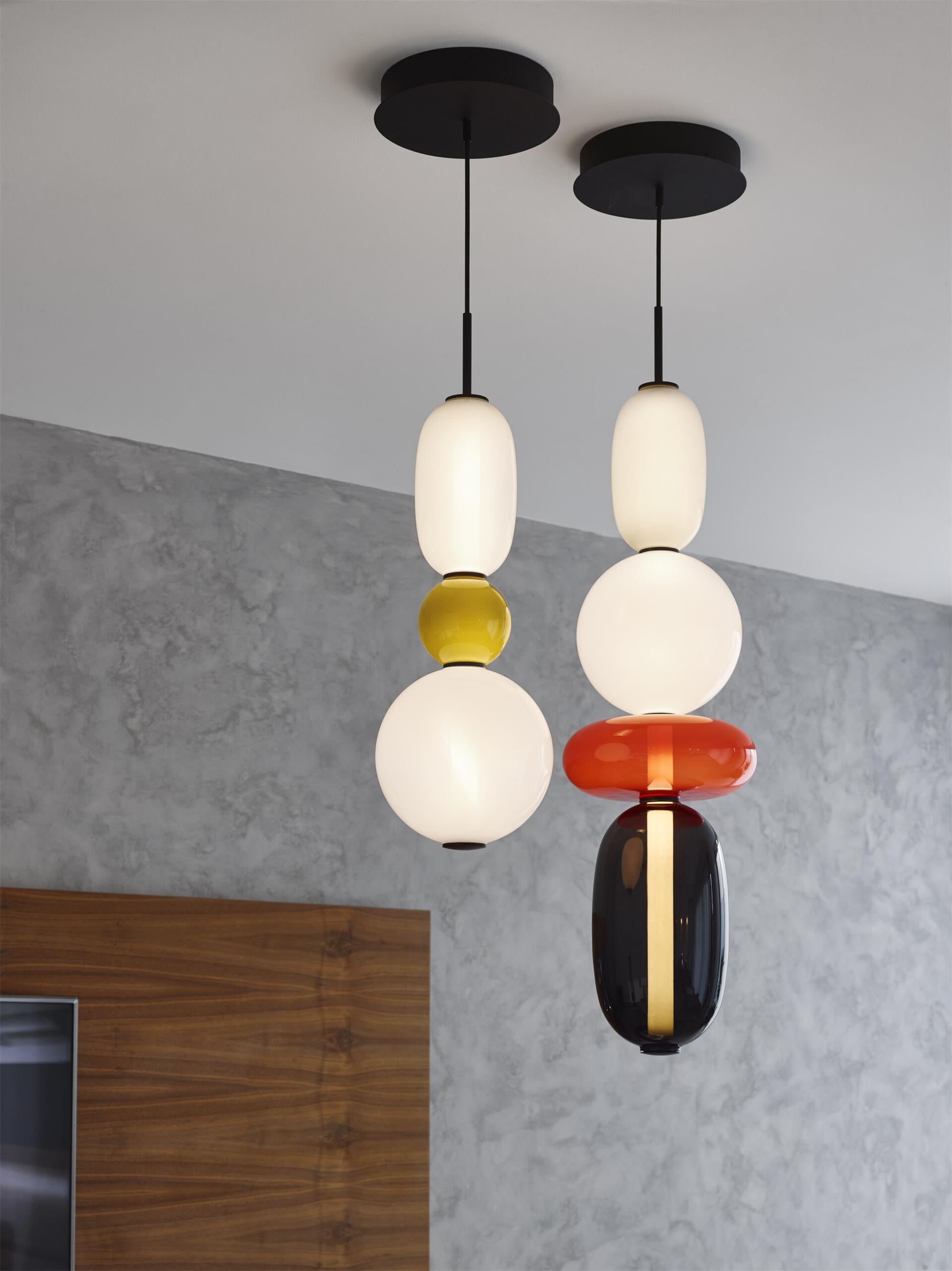 Zodore Premium Art Stained Glass Pendant Lamp