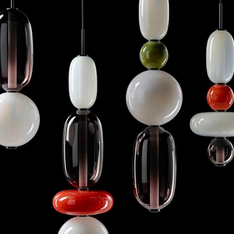 Zodore Premium Art Stained Glass Pendant Lamp