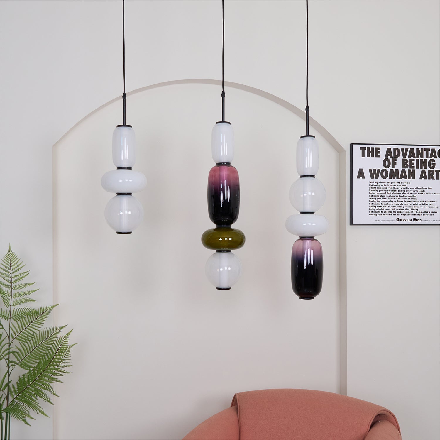 Eiriniella Candied Glass Pendant Light