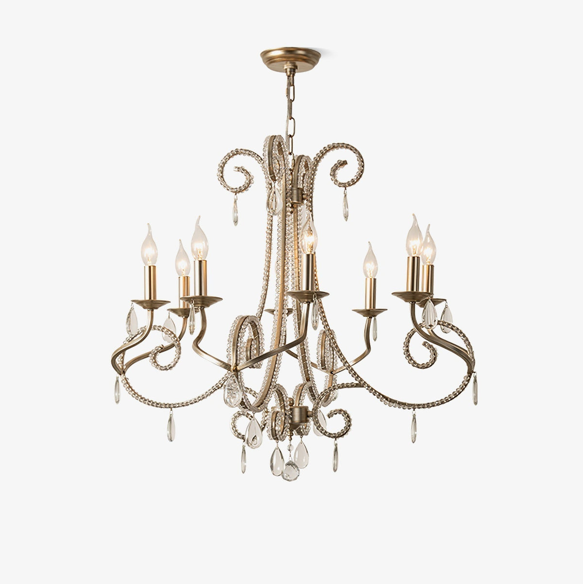 Elysara Crystal Candle Chandelier