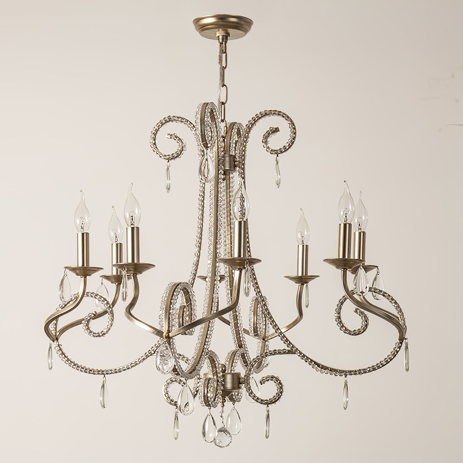 Elysara Crystal Candle Chandelier