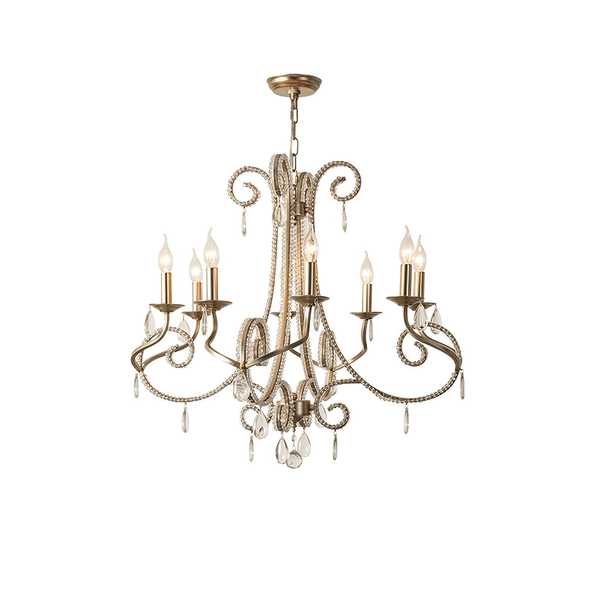 Elysara Crystal Candle Chandelier