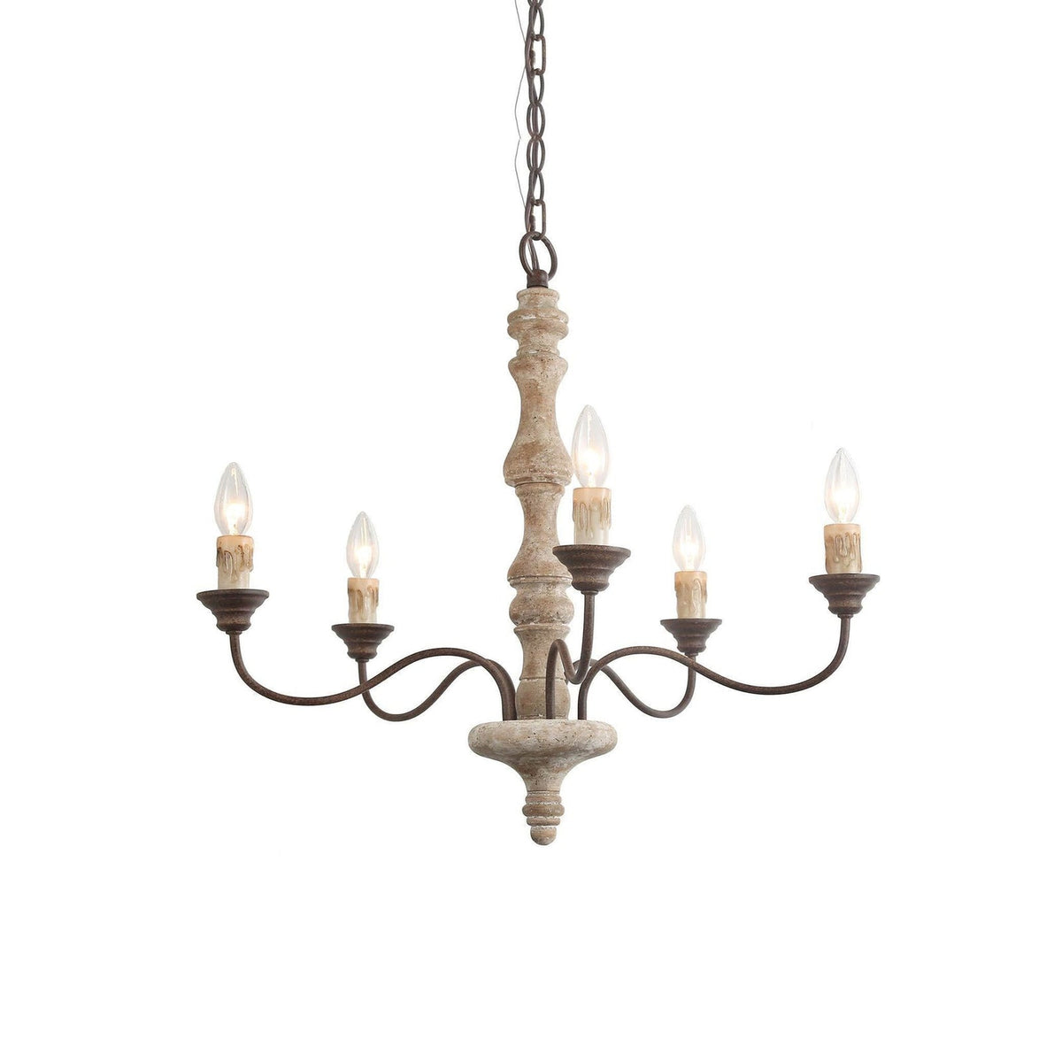 Lumeliel Chandelier Candlestick Farmhouse Rustic