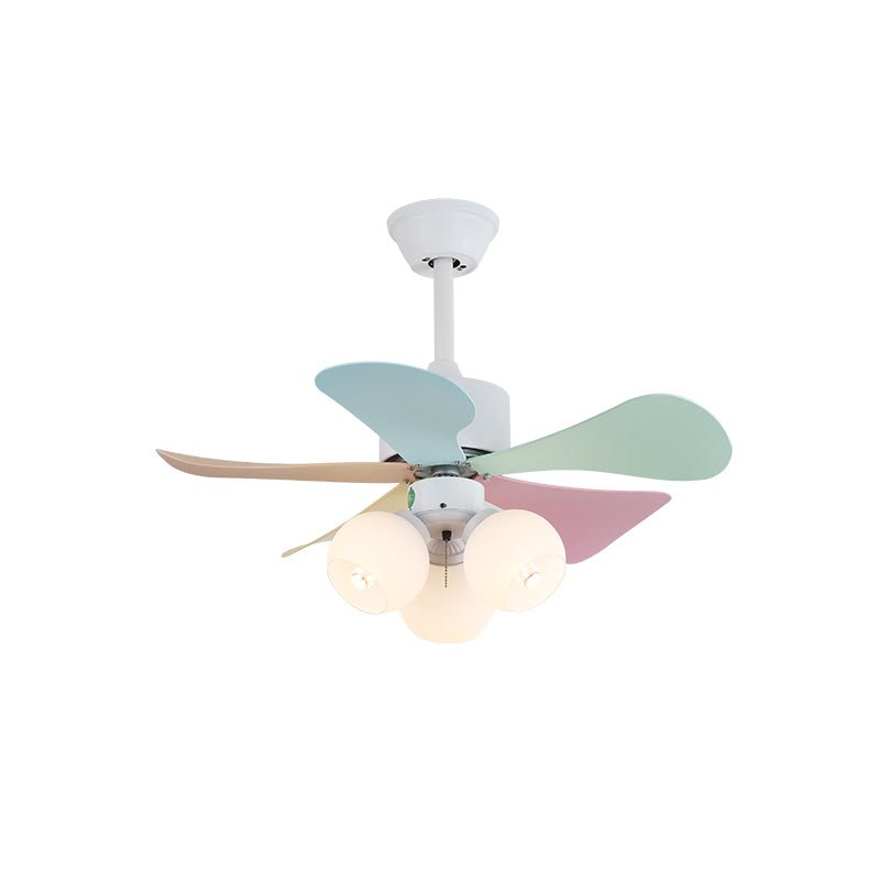 Celoia Colorful Glass Ceiling Fan Light