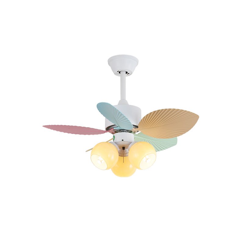 Celoia Colorful Glass Ceiling Fan Light