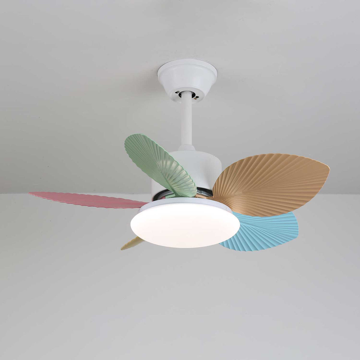 Celoia Colorful Glass Ceiling Fan Light