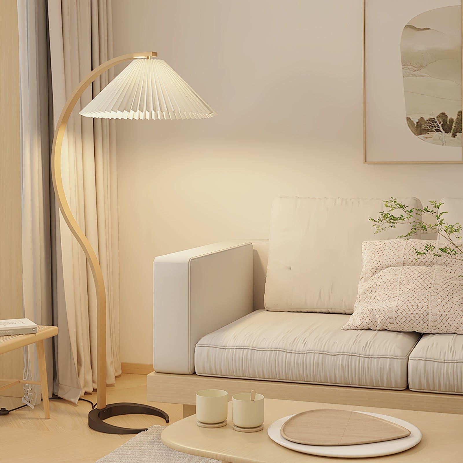 Viaro Wood Floor Lamp
