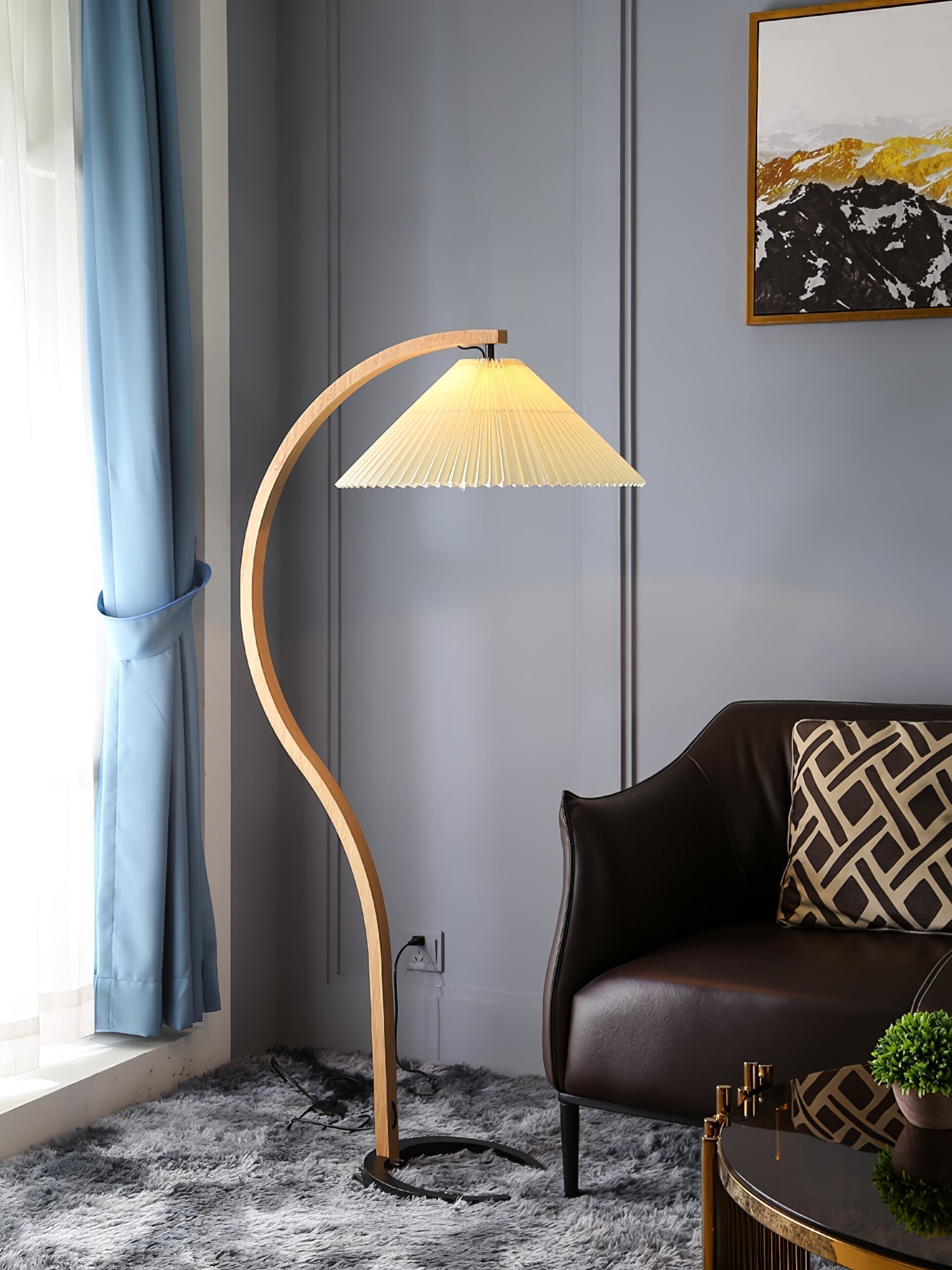 Viaro Wood Floor Lamp