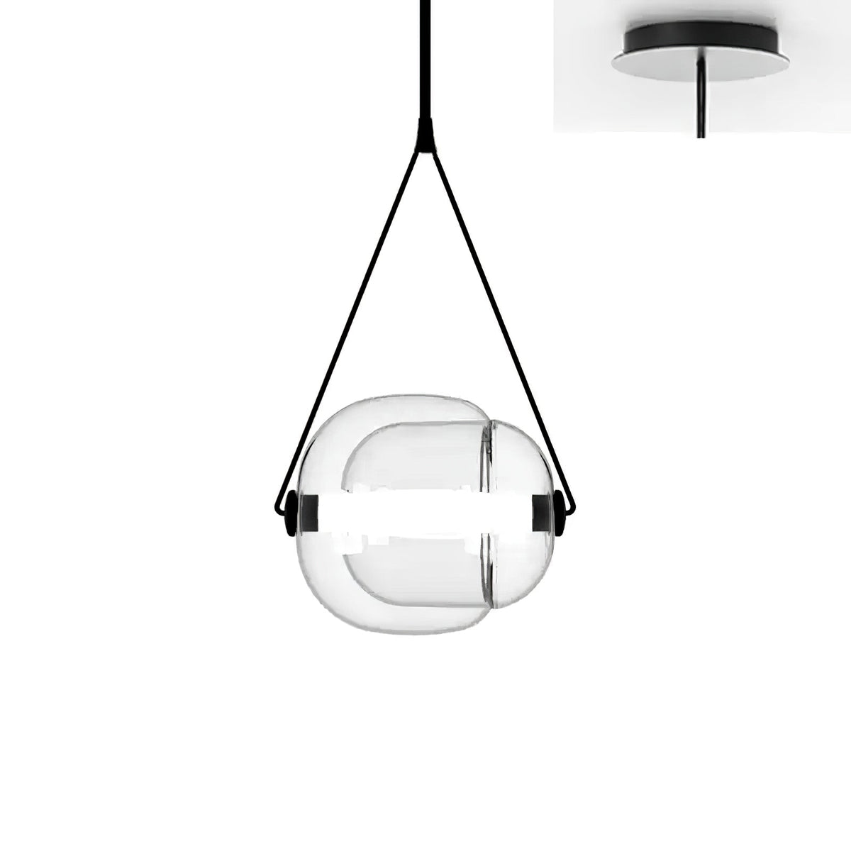 Ovexa Contemporary Glass Pendant Light