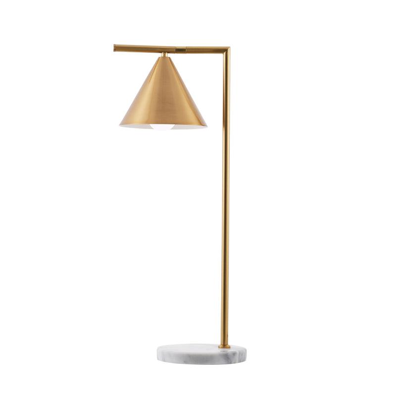 Glowen Marble Industrial Table Lamp