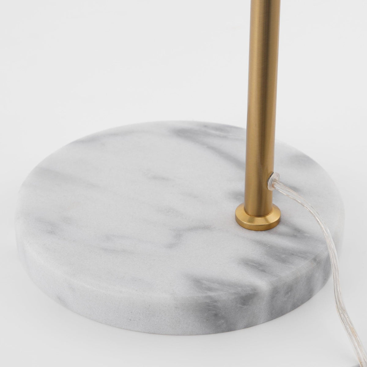 Glowen Marble Industrial Table Lamp