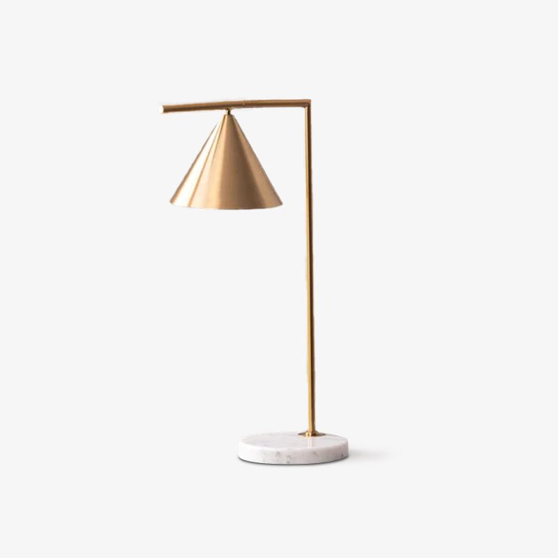 Glowen Marble Industrial Table Lamp