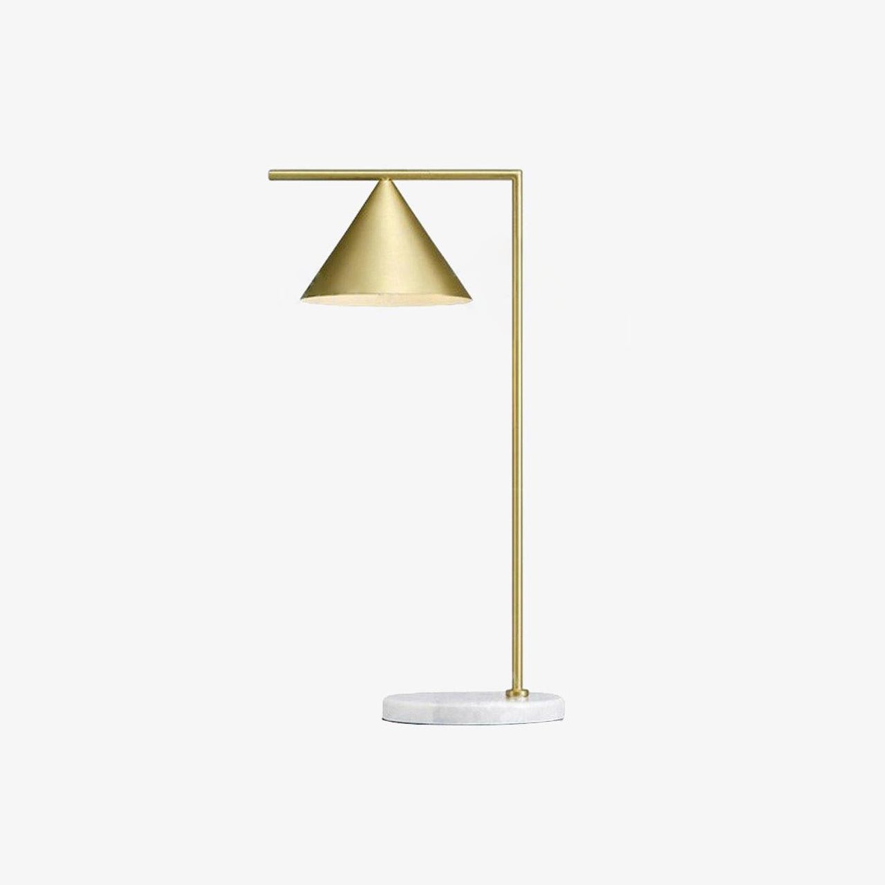 Glowen Marble Industrial Table Lamp