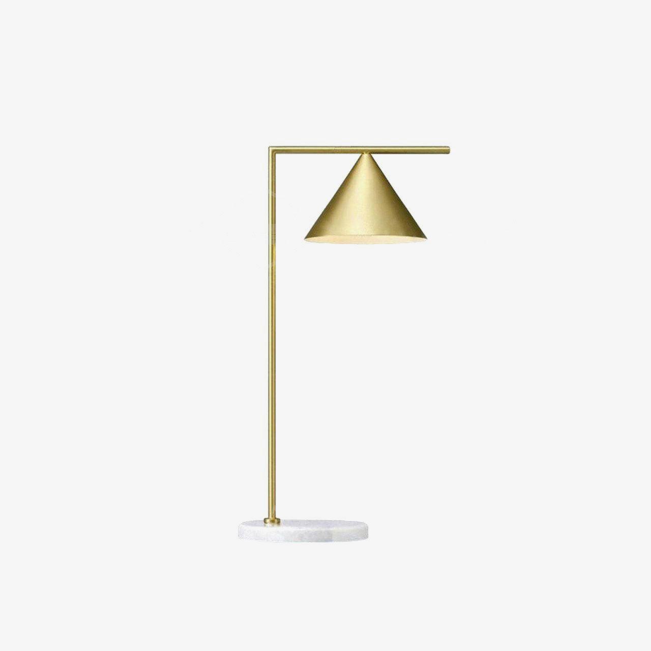 Glowen Marble Industrial Table Lamp