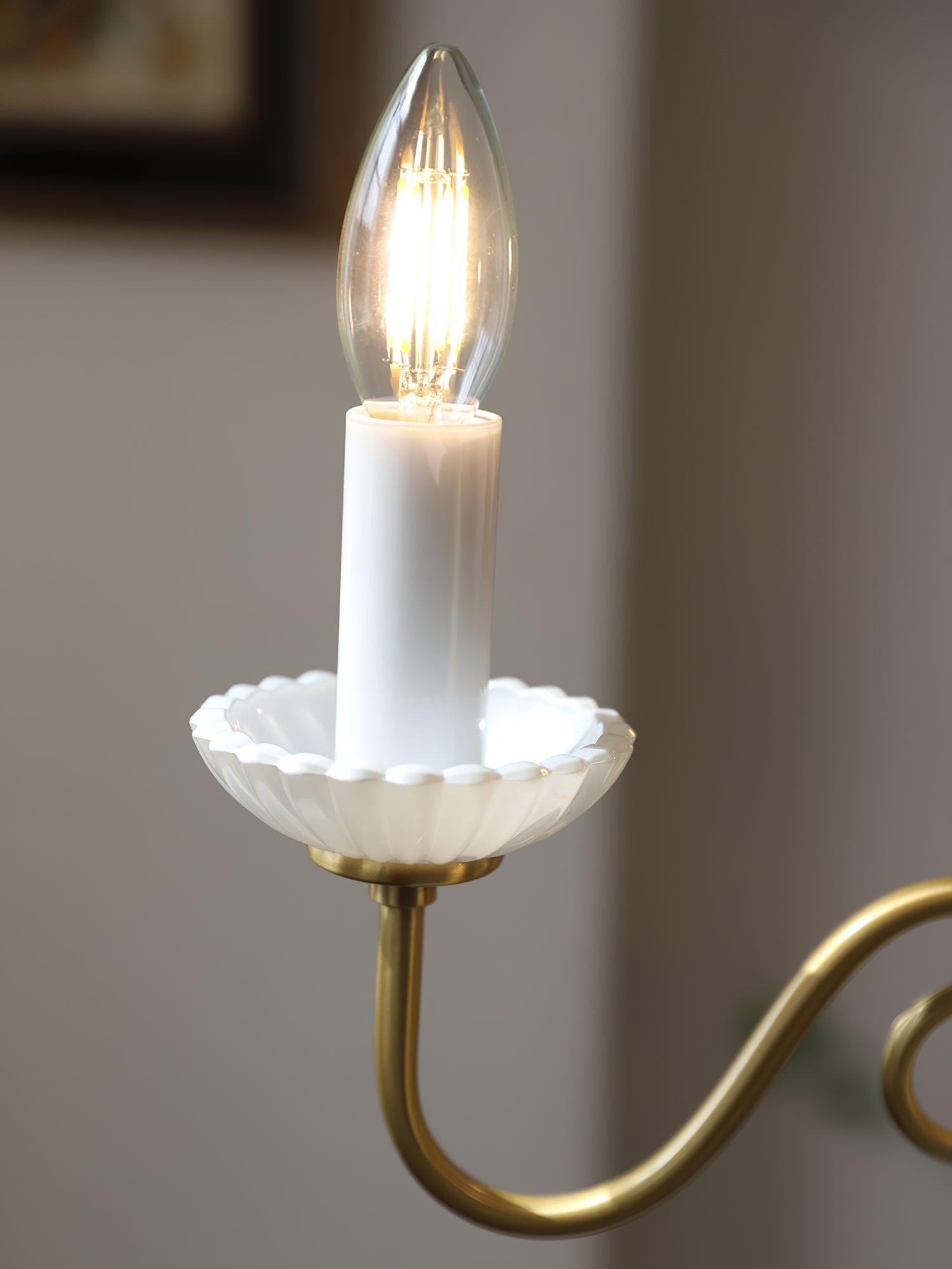 Oriirira Chandelier Carlita Gold Modern Five-Armed