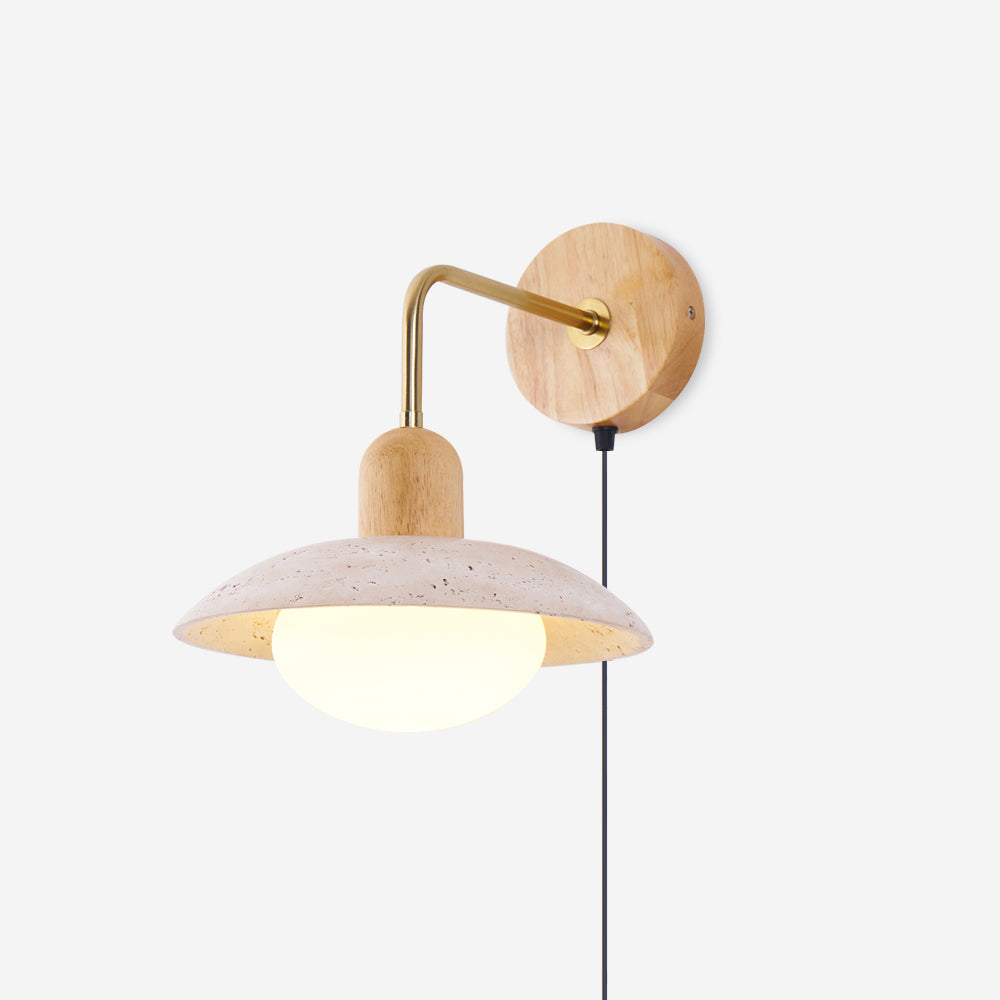 Travelle Travertine Wall Sconce - Neutral Decor