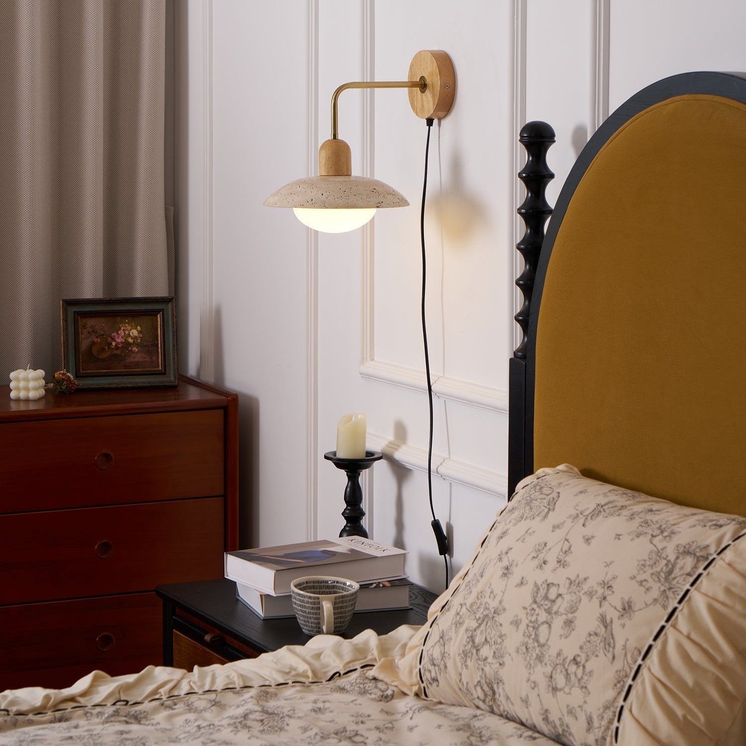Travelle Travertine Wall Sconce - Neutral Decor