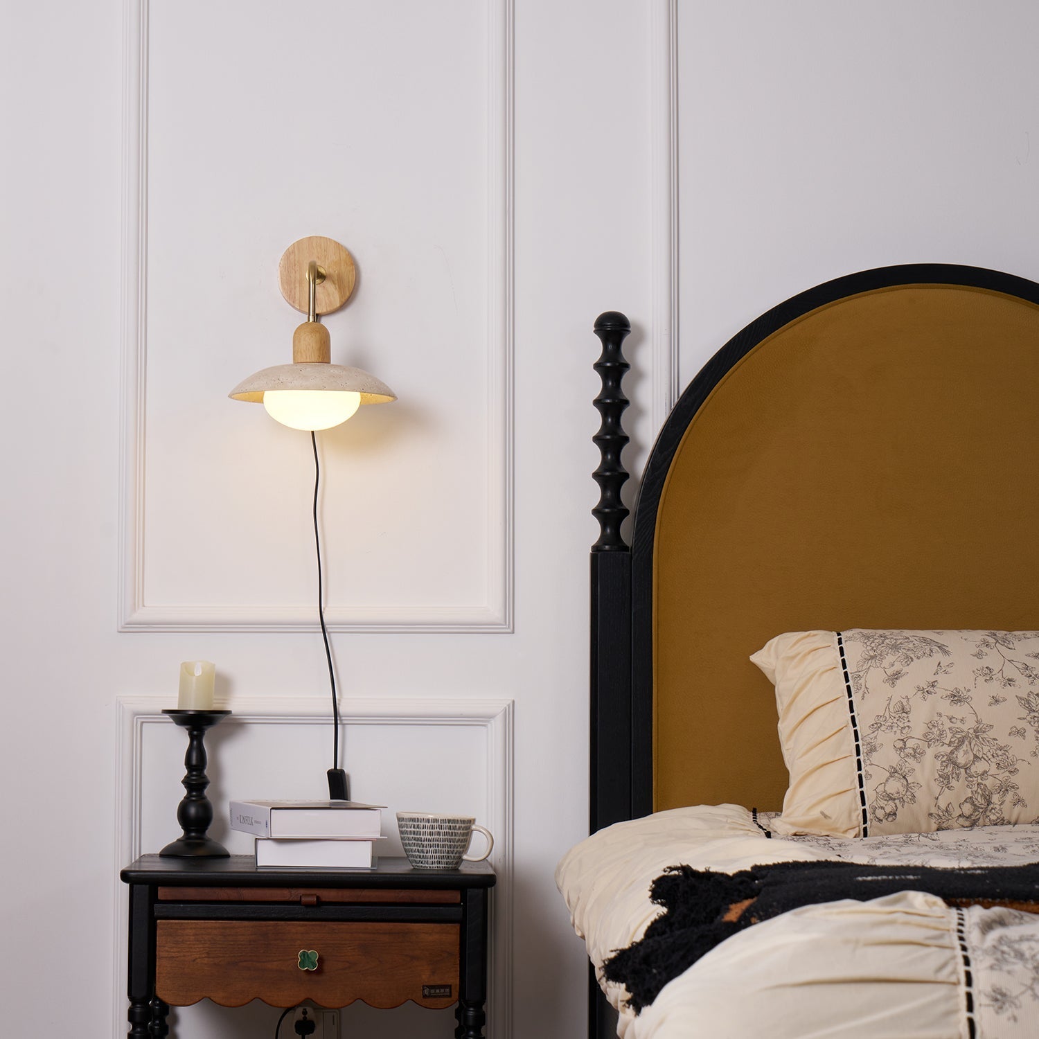 Travelle Travertine Wall Sconce - Neutral Decor